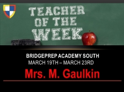 Teacher of the Week
